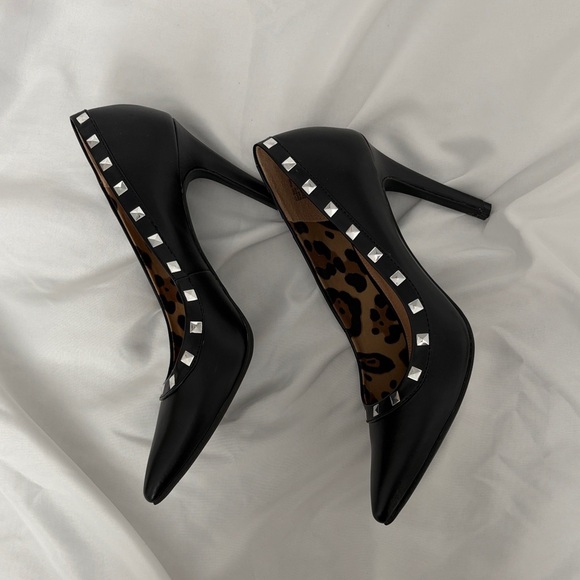 Christian Siriano Shoes - Christian Siriano Black Studded Heels